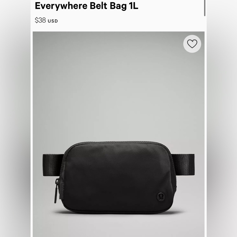 lululemon athletica Men's Black Crossbody Bag